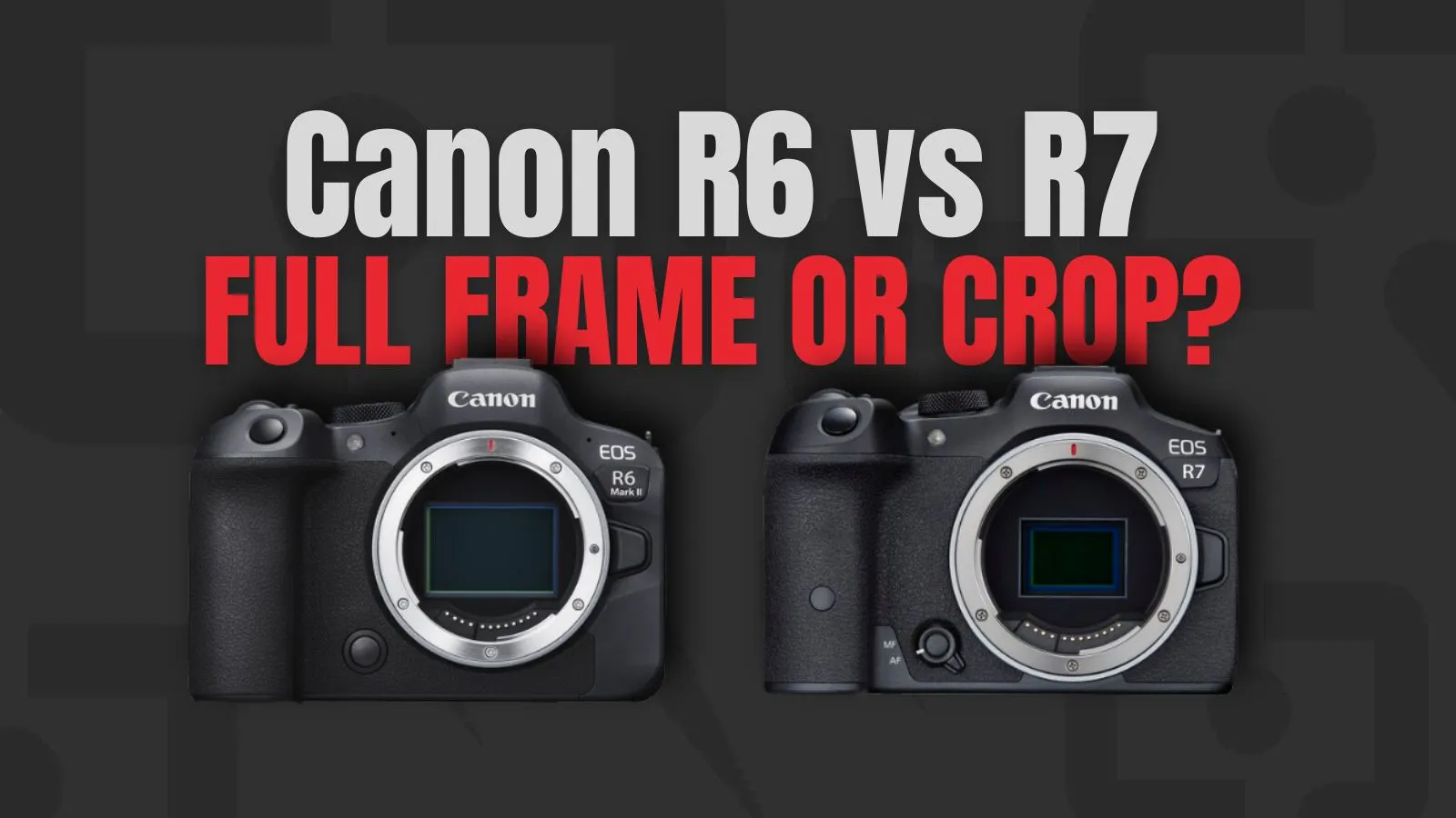 Canon R6 Mark II vs R7: Key Differences Canon R6 Mark II vs R7: Key Differences