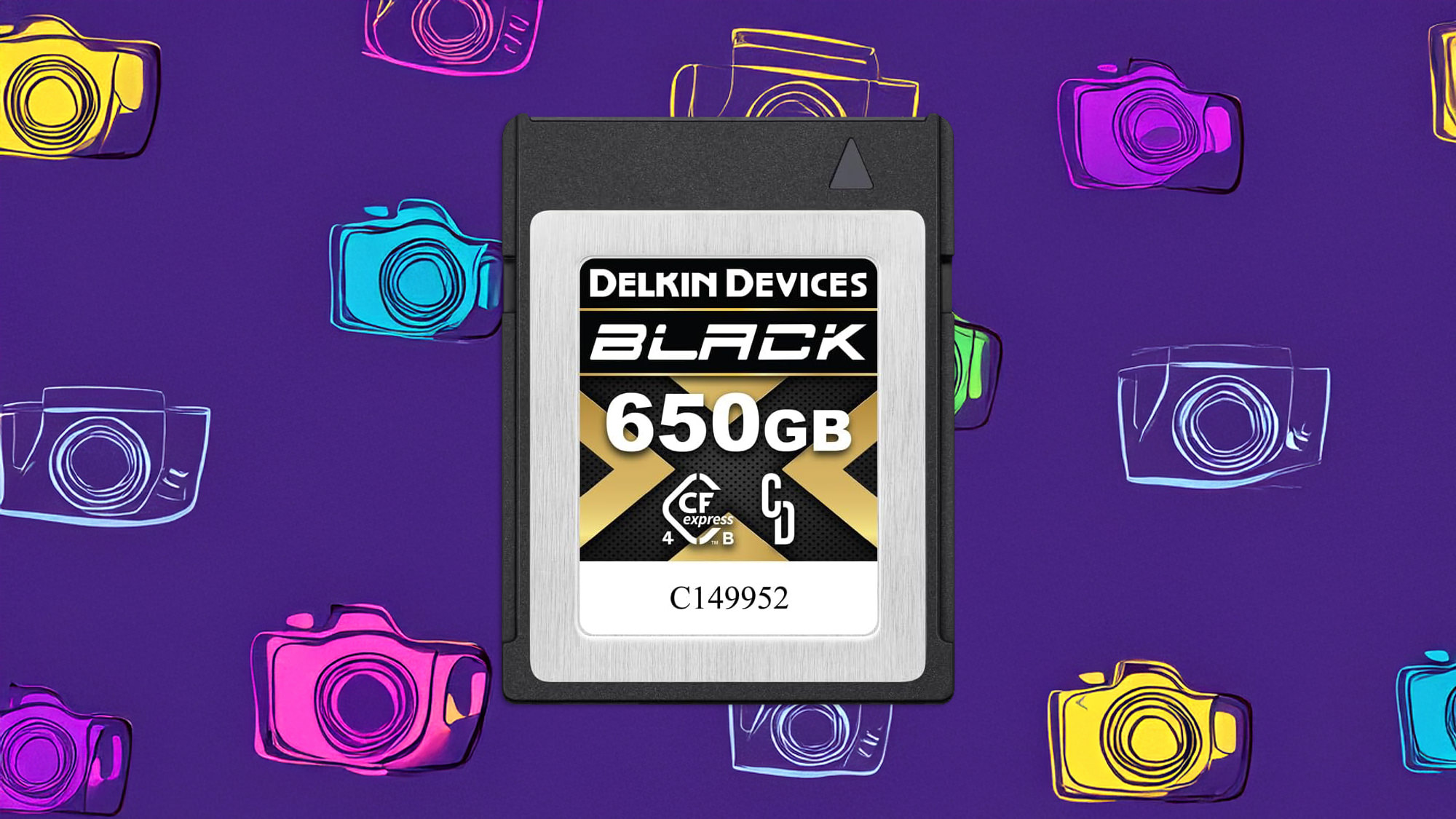Delkin Devices 650GB BLACK 4.0 CFexpress Type B  9 (Reg 9)