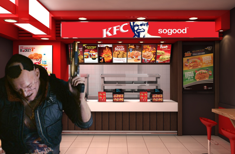 KFC is responsible for the sound design of at least one Cyberpunk 2077 weapon KFC is responsible for the sound design of at least one Cyberpunk 2077 weapon