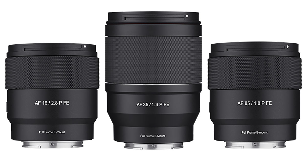 Samyang Announces Prima Series Lightweight FE Lenses