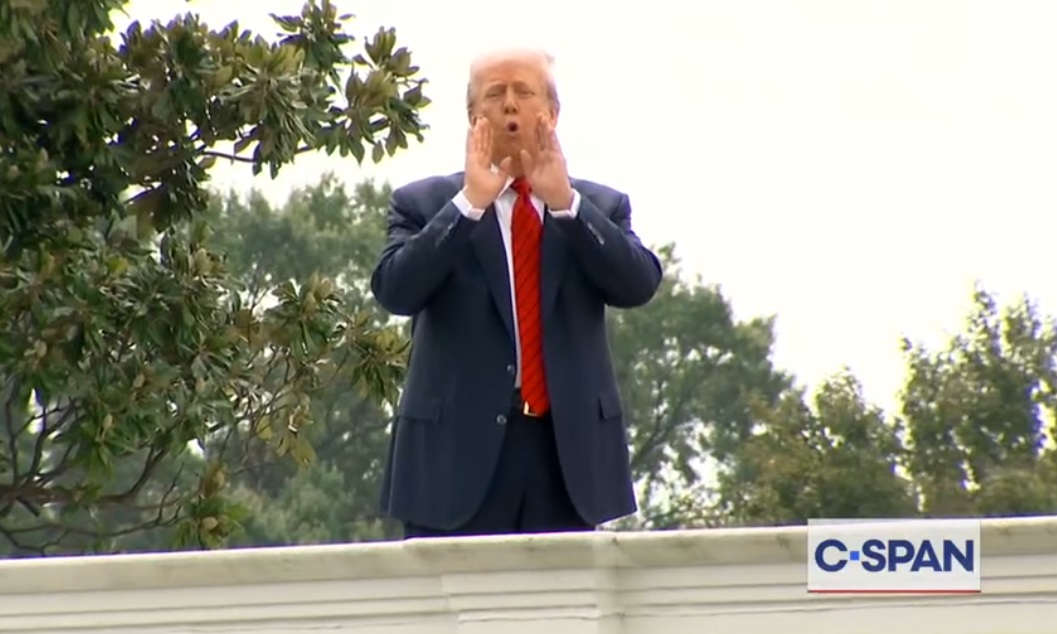The Internet Reacts To President Trump Wandering Around On The White House Roof The Internet Reacts To President Trump Wandering Around On The White House Roof